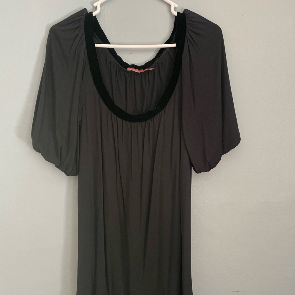 Juicy Couture Black Dress with Puff Sleeves